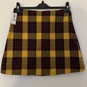 Aritzia Wilfred Check Mini-Skirt - NWT